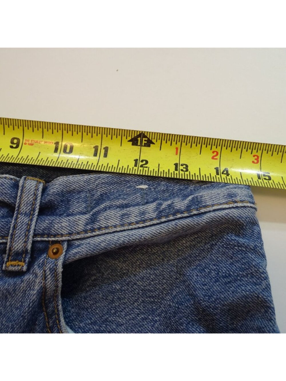 Madewell The Dean Easy Straight Jean Women Light Wash Raw Hem Button Fly Size 28 - Picture 11 of 15